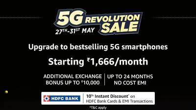 Amazon announces 5G Revolution Sale: Check offers on best 5G smartphones here