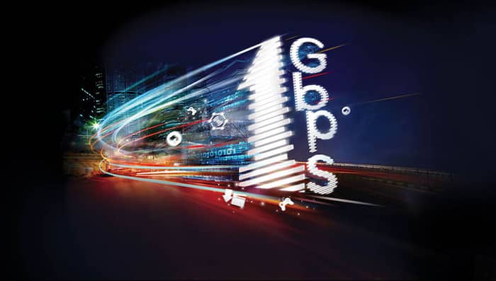 ACT Fibernet GigaBit speed
