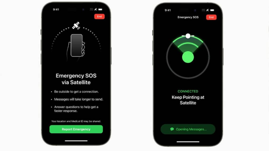 Apple Emergency SOS via Satellite
