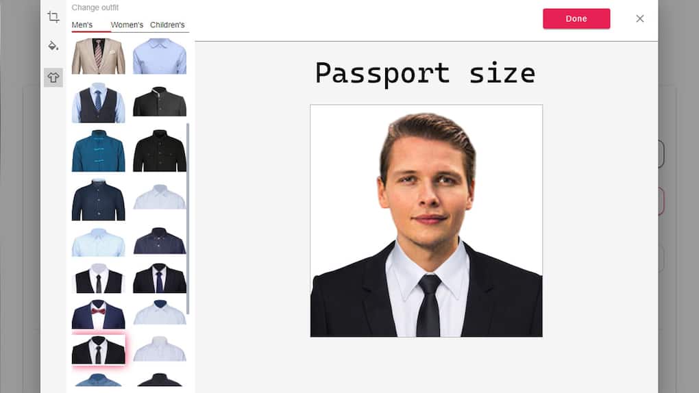 Passport size photo
