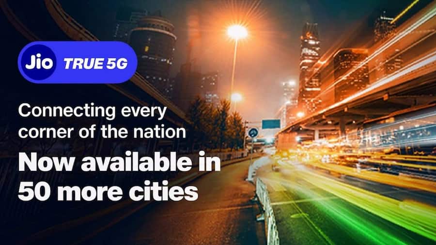Jio’s True 5G network arrives in 50 more cities, says the service is available in 184 Indian cities Jio 5G