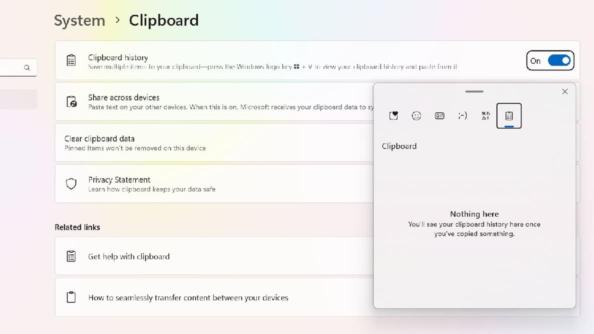 How to paste previously copied texts using Clipboard on Windows 11