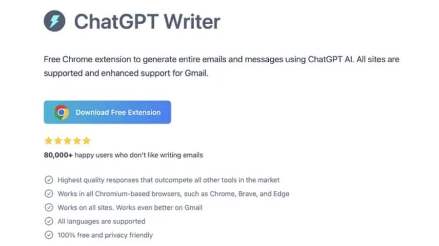 ChatGPT Writer