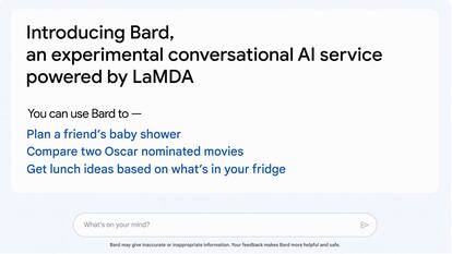 Google Bard announced, a ChatGPT competitor build atop LaMDA