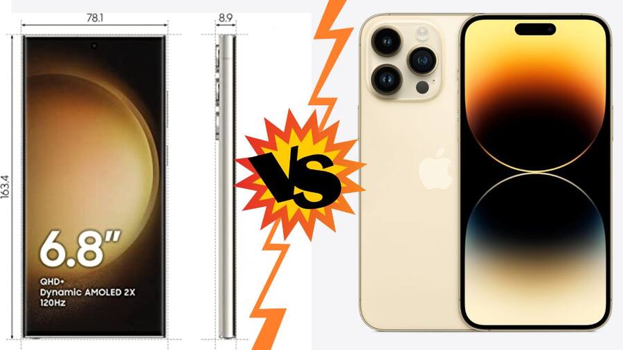 Samsung Galaxy S23 Ultra vs Apple iPhone 14 Pro Max Display