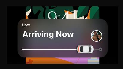 Uber introduces a ride tracker on the iPhone lock screen