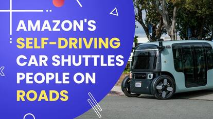 Amazon's Self-Driving Car Shuttles People On Public Roads For First Time - Watch Video