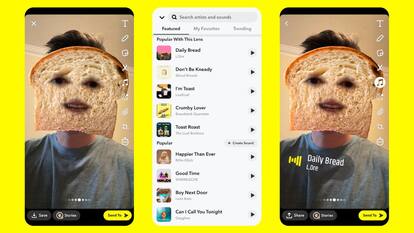 Snapchat now recommends sounds for photos, videos