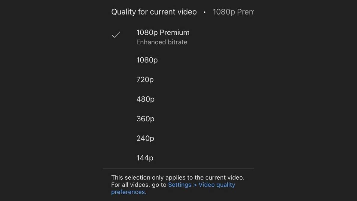 YouTube confirms testing better 1080p quality for Premium users