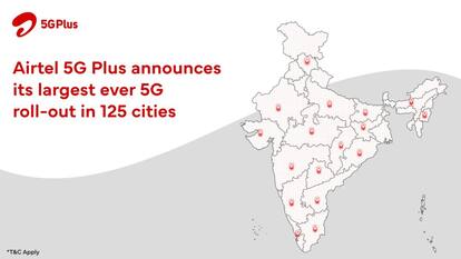 Airtel announces its largest ever 5G roll-out in 125 cities
