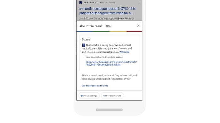 Google About this