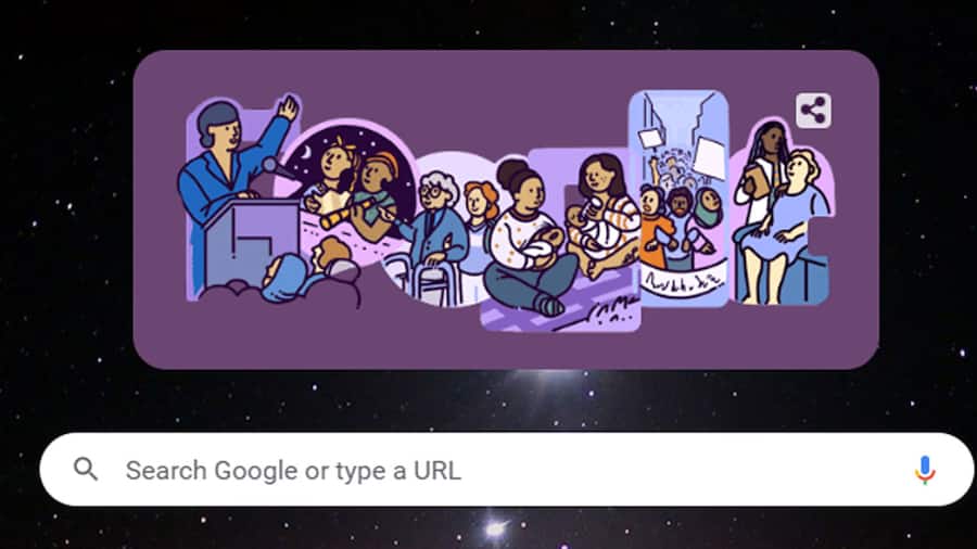 International Women's Day: Google ने बनाया स्पेशल Doodle, महिलाओं के योगदान की दिखी झलक Interntional-Womens-Day