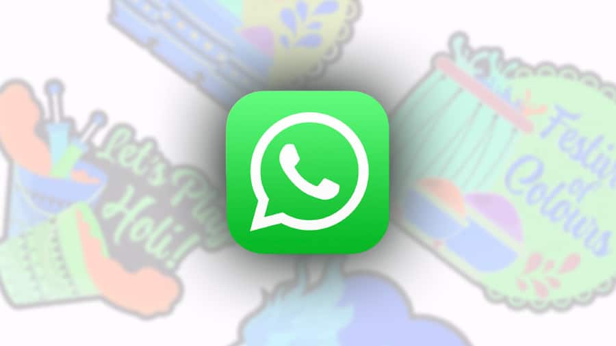 How to send Holi wishes on Whatsapp with Stickers and Gifs WhatsApp Holi stickers