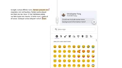 Google Docs is getting emoji reactions in comments