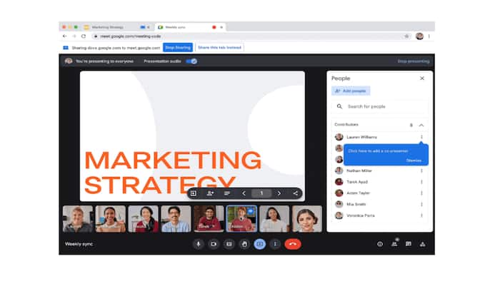 Google Meet Slides