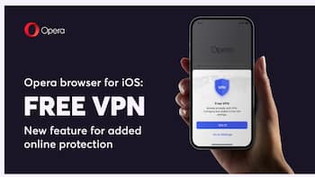 Opera now offers free VPN service in its iOS browser
