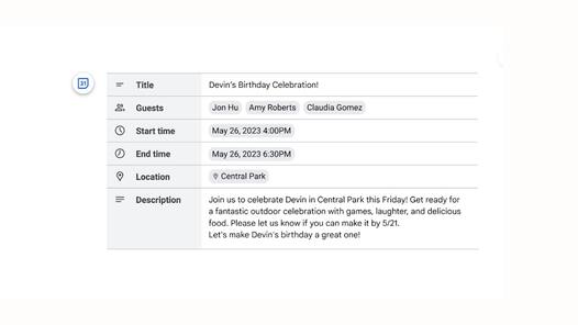 Google now lets you send Calendar invites from Google Docs: How to use it