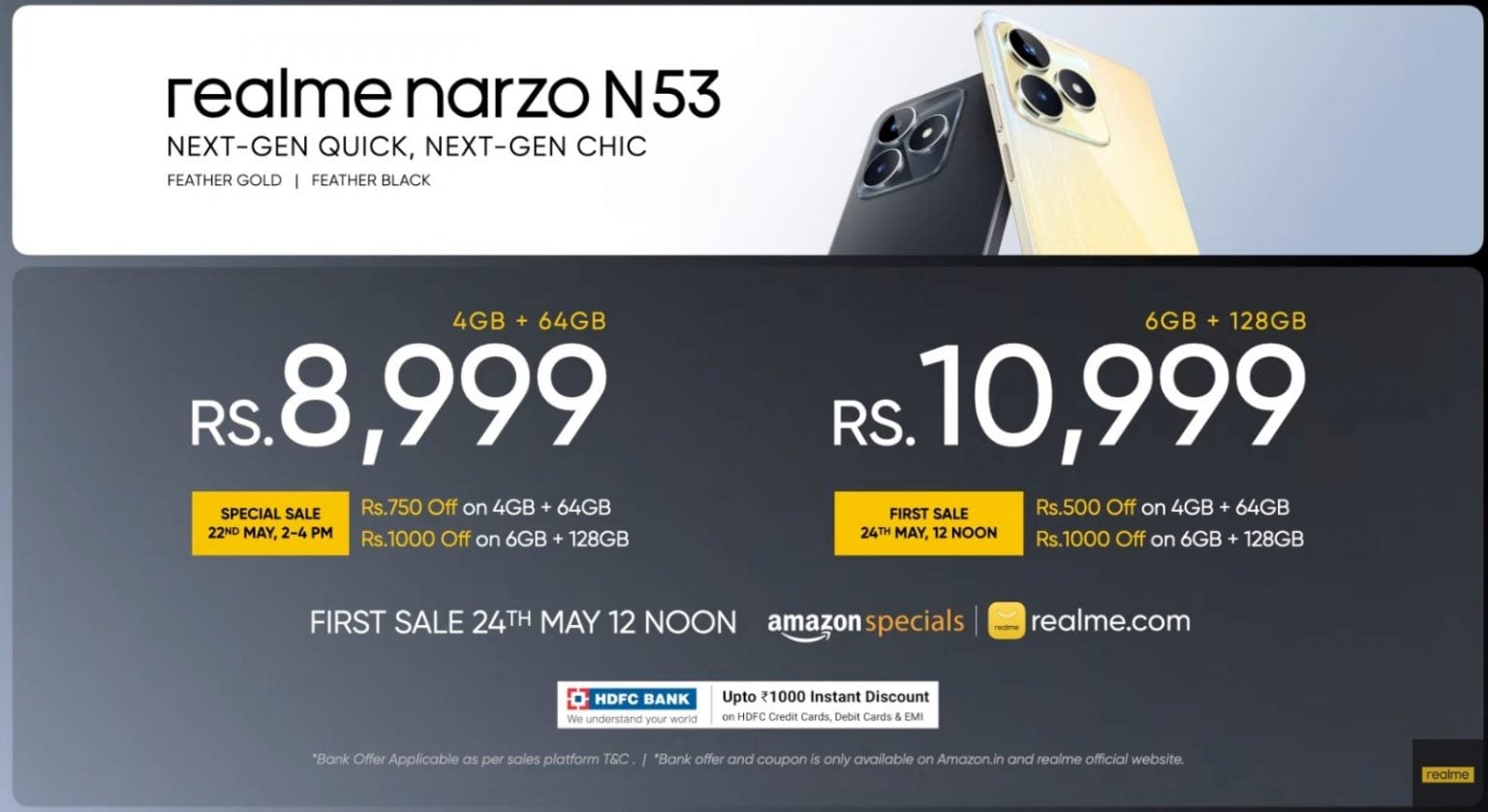 Realme Narzo N Launched With Mp Camera Hz Display Price And Offers