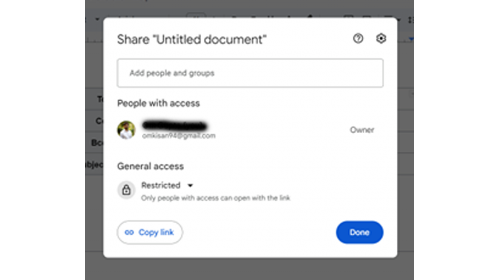 how to add email draft in google docs