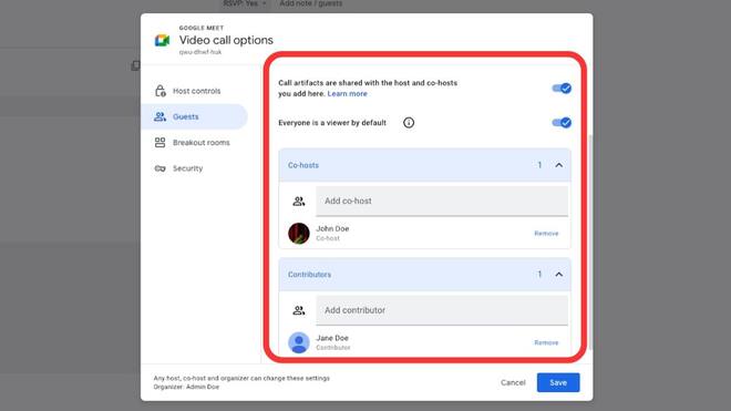 Google Meet everyone is a viewer option