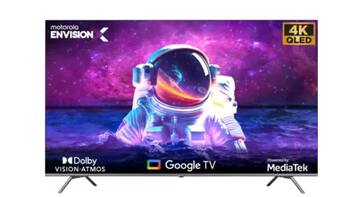 Motorola launches its EnvisionX 4K QLED Google TV in India: Check price, specifications and offers