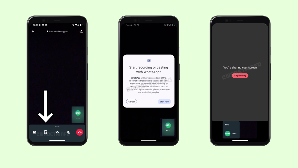 Screen sharing
