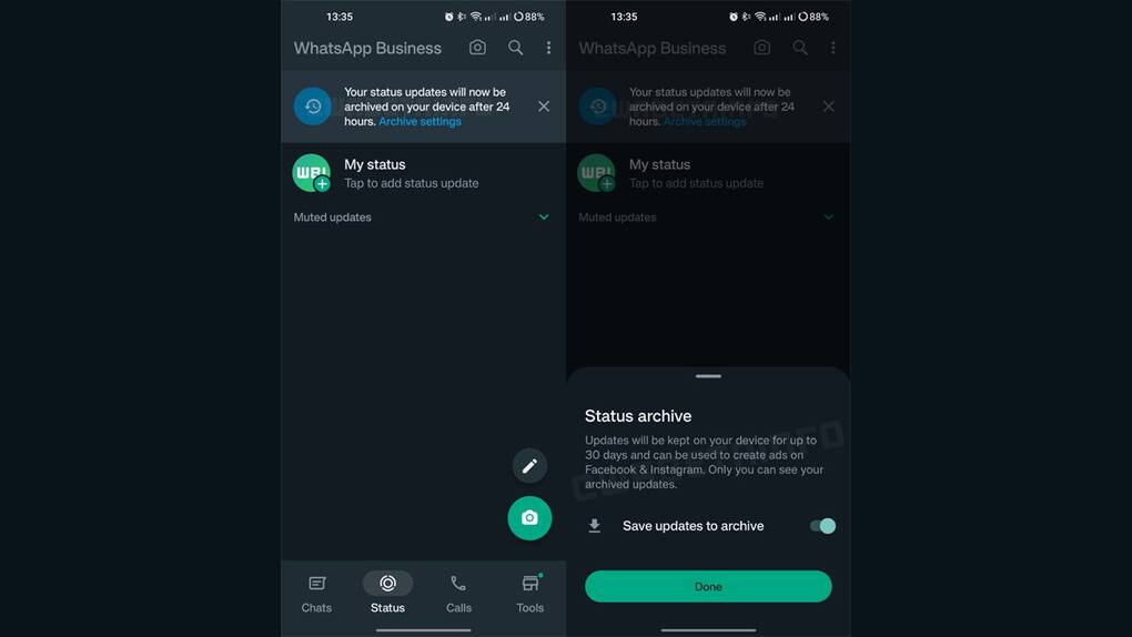 Status archive