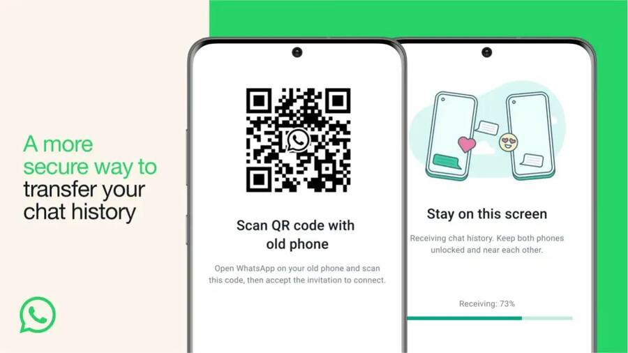 WhatsApp लाया धांसू फीचर, अब QR-code के जरिए पुराने फोन से नए फोन में ट्रांसफर होगी चैट Whatsapp