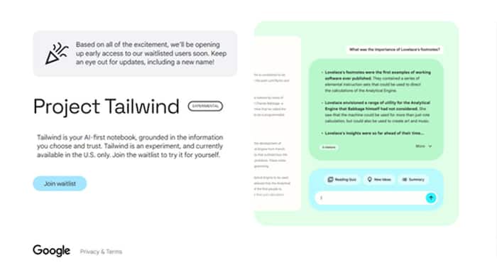 project tailwind copy