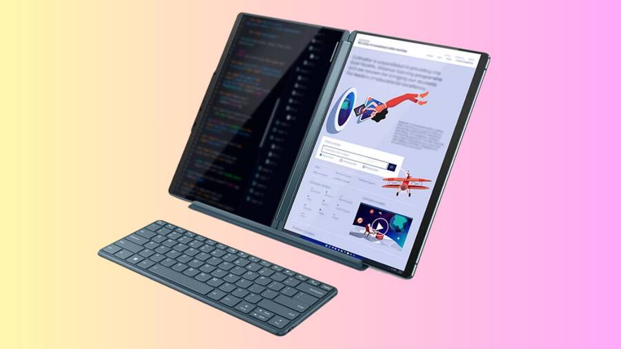डुअल फुल साइज OLED डिस्प्ले के साथ लॉन्च हुआ Lenovo Yoga Book 9i लैपटॉप, जानें कीमत Lenovo laptop