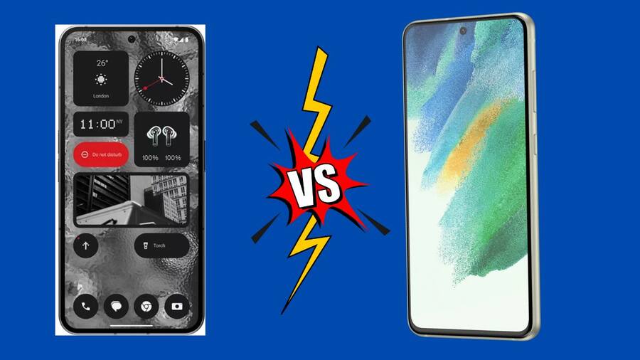 Nothing Phone (2) vs Samsung Galaxy S21 FE 5G Display