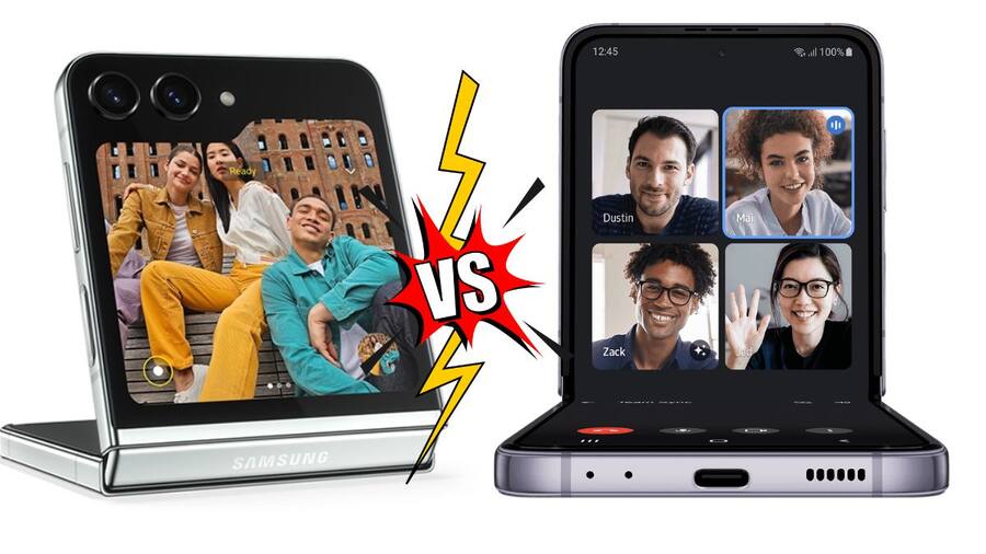 Samsung Galaxy Z Flip5 Vs Galaxy Z Flip4 Display