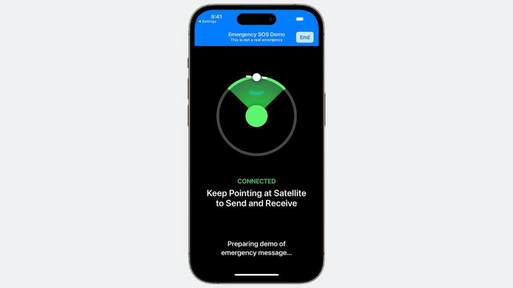 Emergency SOS via Satellite