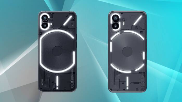 Nothing Phone 1 (left) and Nothing Phone 2, which was launched on July 11.