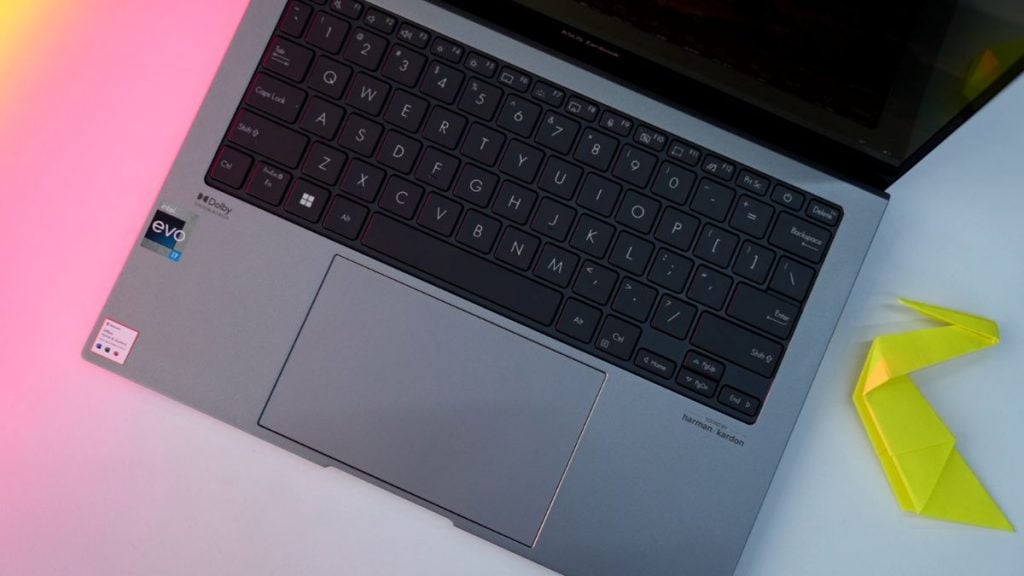 7.ASUS Zenbook S13 OLED keyboard and trackpad