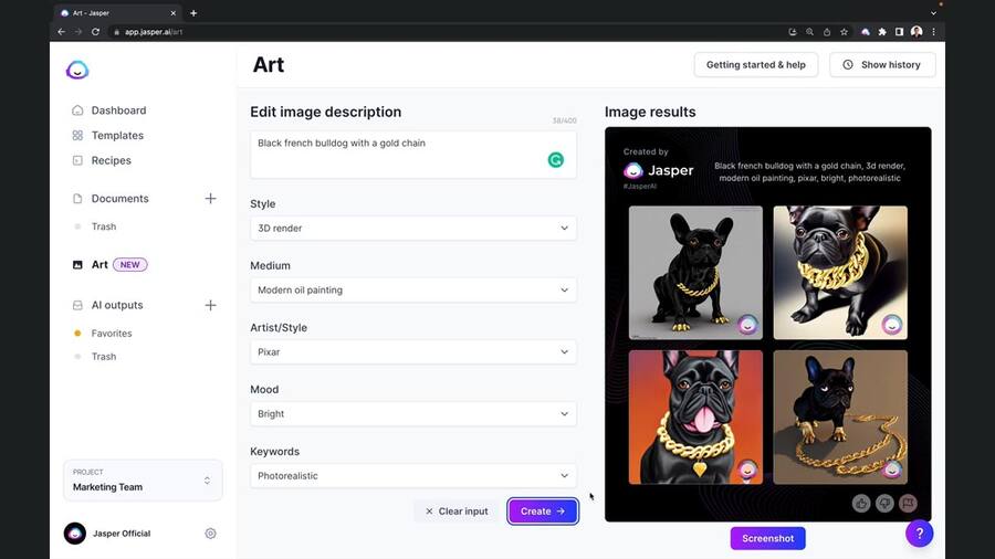 Jasper Art AI