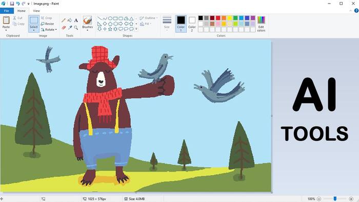 Microsoft Paint AI