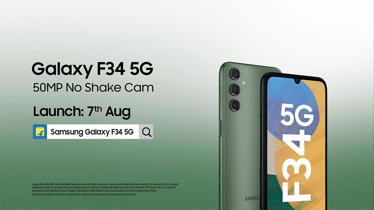 Samsung Galaxy F34 5G will debut on August 7 in India