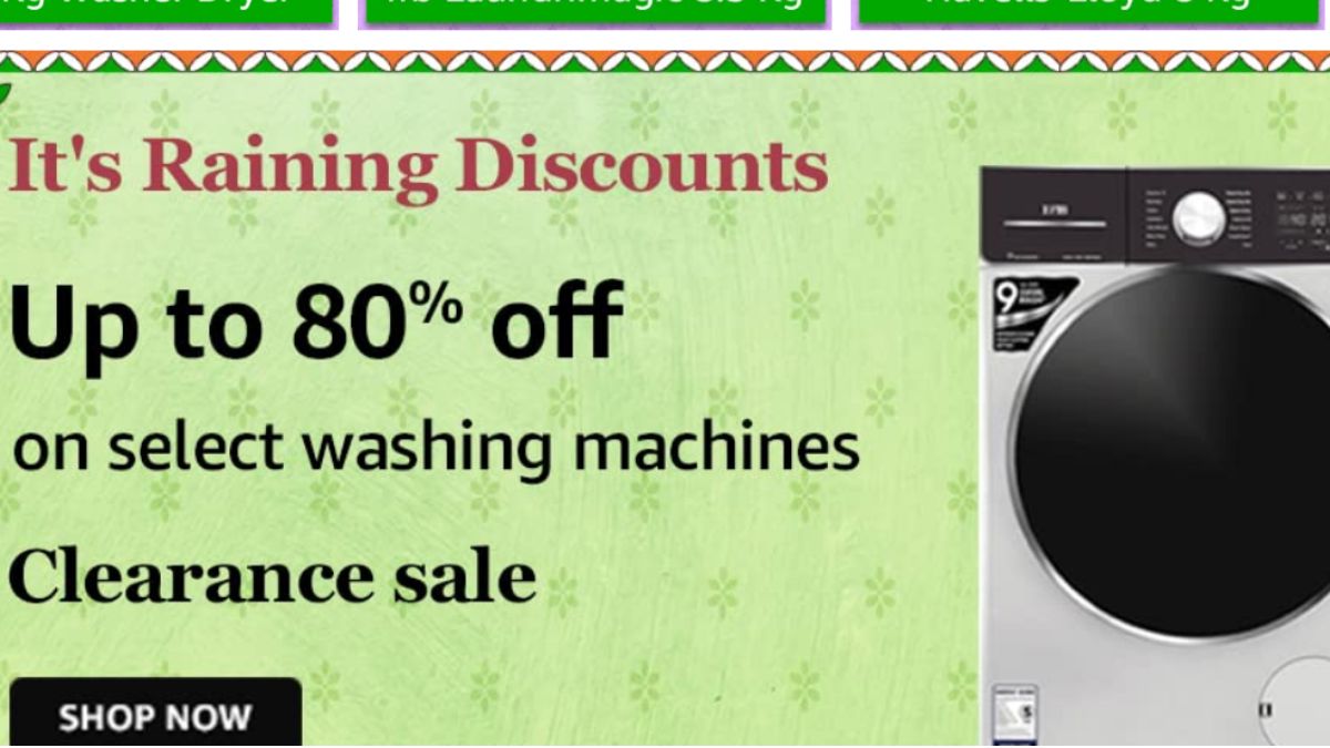 amazon sale washing machine ifb