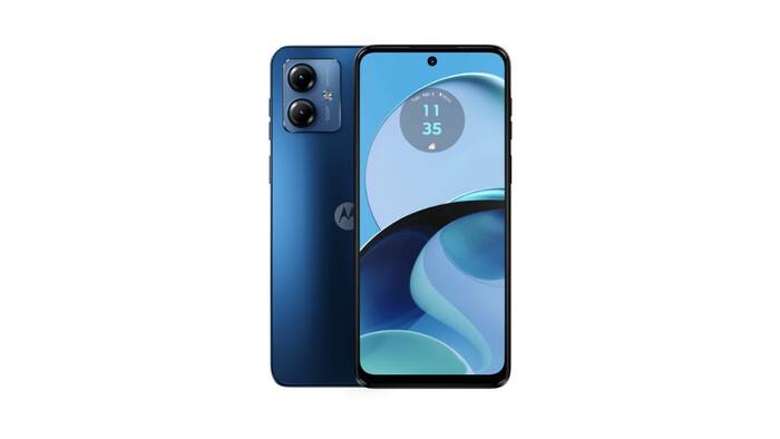 Motorola Moto G14 comes in Steel Grey and Sky Blue colours