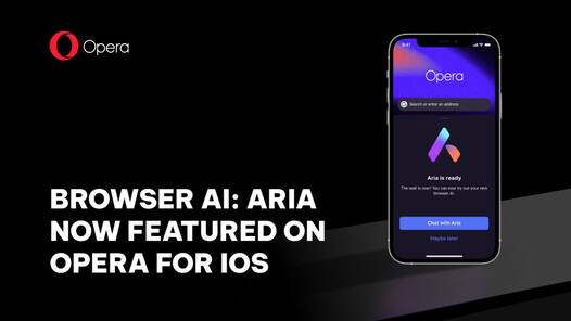 Opera browser for iPhone adds browser AI assistant, Aria