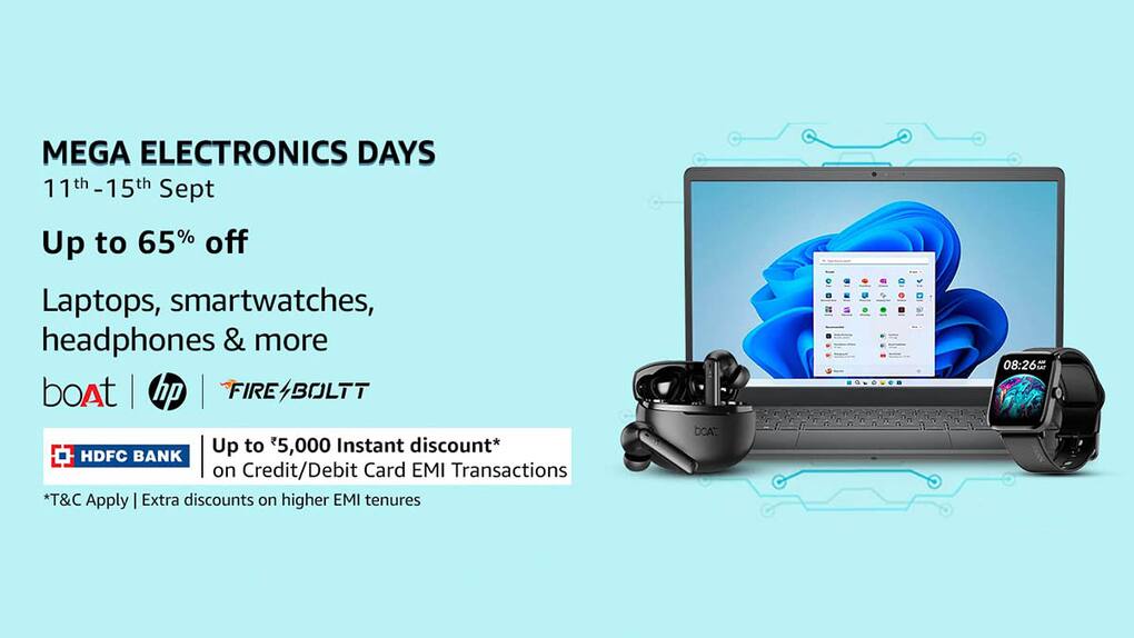 Amazon Mega Electronic Days sale