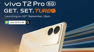 Vivo T2 Pro 5G India launch scheduled for September 22