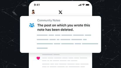 X to notify you when post on which you wrote a Community Note gets deleted
