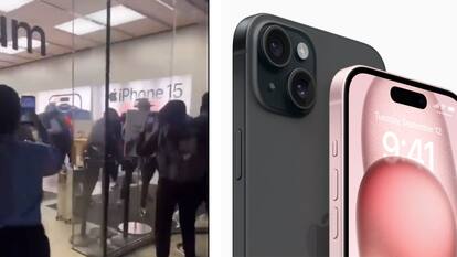 Masked teens loot iPhone 15s, iPads from Apple Store: Watch video