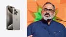 Union Minister Rajeev Chandrasekhar has applauded Apple's decision to equip the iPhone 15 with ISRO-developed NavIC navigation system.