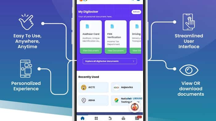 UMANG app lets you access DigiLocker documents.