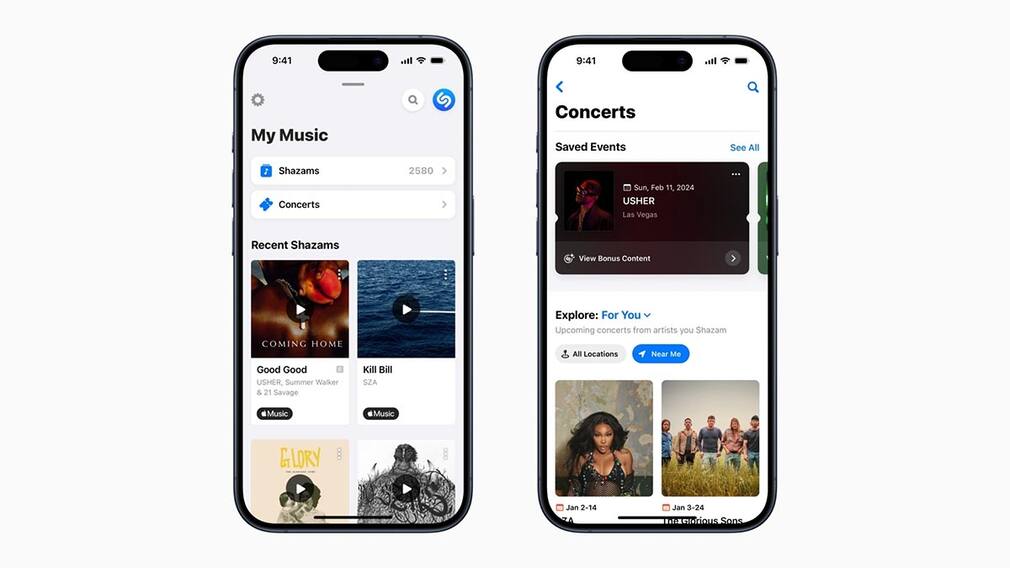 Apple's Shazam app gets feature to discover upcoming concerts
