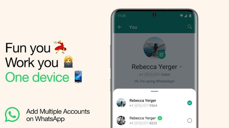 WhatsApp New Feature: अब एक फोन में चला सकेंगे दो अकाउंट, Mark Zuckerberg ने किया ऐलान WhatsApp
