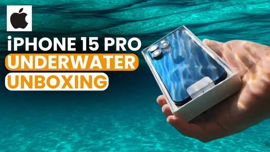 iPhone 15 Pro की पानी में Unboxing, देखें वीडियो